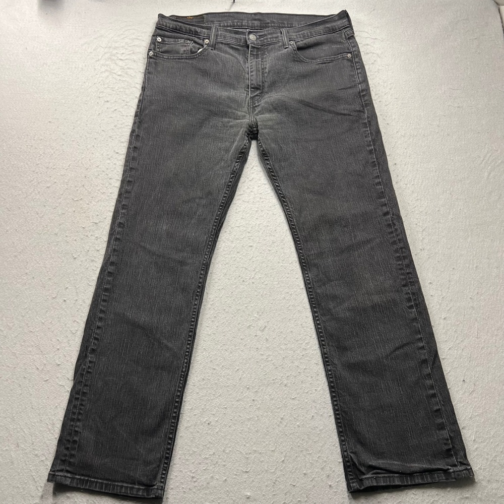Levis 559 Relaxed Straight Jeans Mens 36x32 Dark Grey Denim 00559-0239